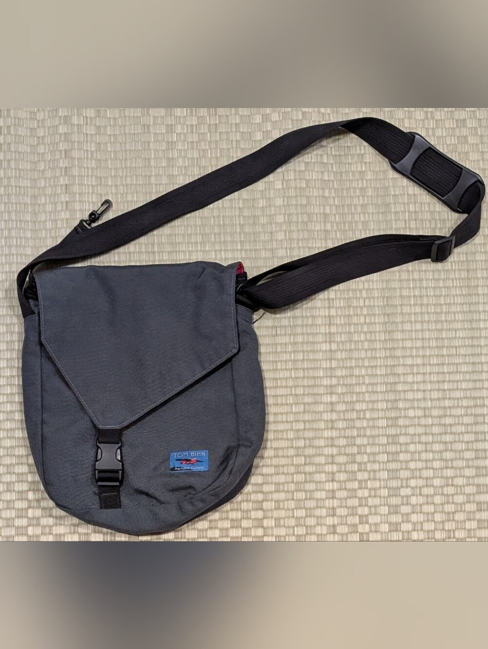 RARE Tom Bihn Small Cafe Bag in Nebulous Gray/Cayenne Cordura Made in USA